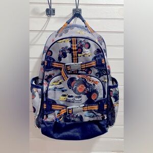 Pottery Barn Kids Backpack - Hot Wheels Monster Trucks Mackenzie Large